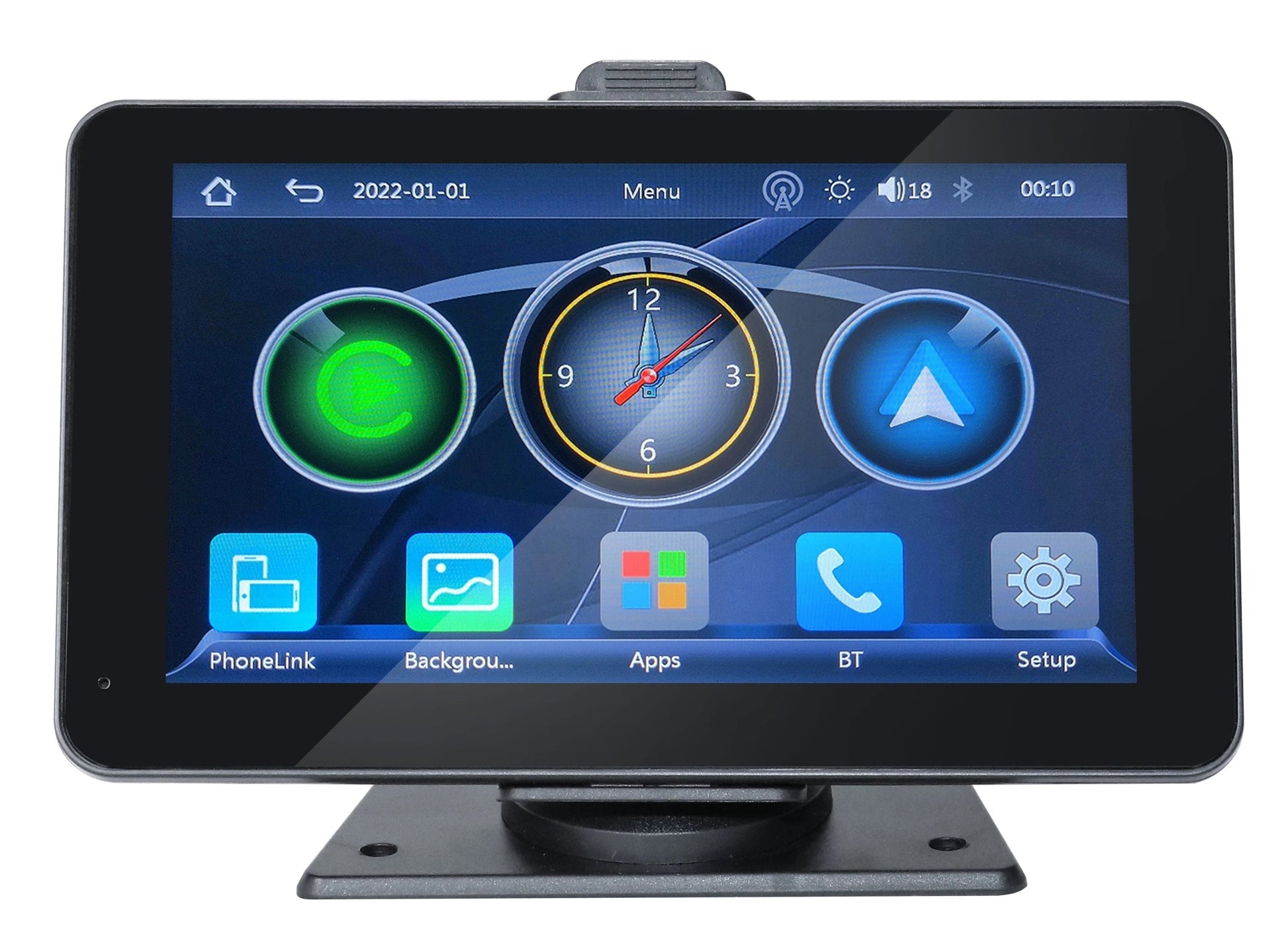 Auto Electronics 7inch 2.5D Full Touch Wireless Portable Wireless Carplay Screen Androidauto GPS Navigation Mirror Link Monitor Electrokidsstore