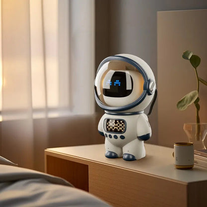 Astronaut Robot  Speaker with AI Voice Control, TF Card, Clock & Alarm Smart Multifunctional Audio Gadget Electrokidsstore