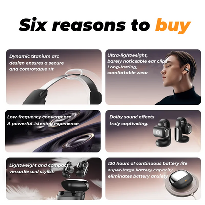 2025 New Arrival Consumer Electronics Open Ear True Sport Waterproof IPX5 Hi-Fi Stereo Noise Reduction Earphones 20 Hours Low Electrokidsstore