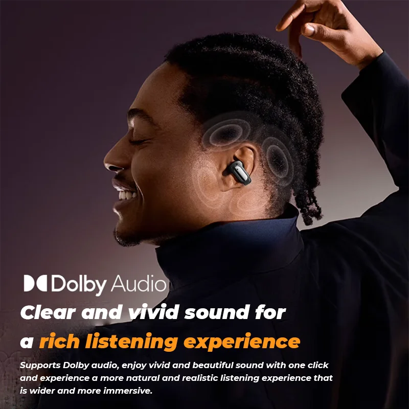 2025 New Arrival Consumer Electronics Open Ear True Sport Waterproof IPX5 Hi-Fi Stereo Noise Reduction Earphones 20 Hours Low Electrokidsstore