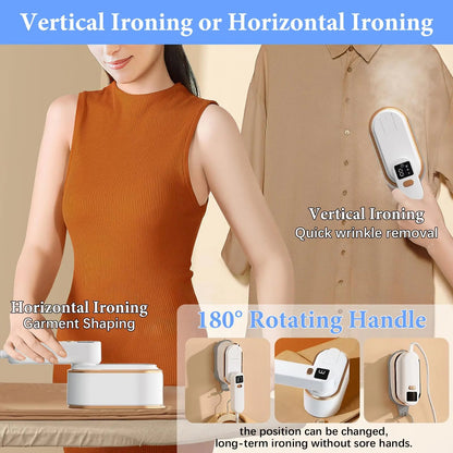 Portable Mini Ironing Machine Three-Speed Dry Steam Household Electric Power Source Tech Gadgets for Garment Steamers Folding Electrokidsstore