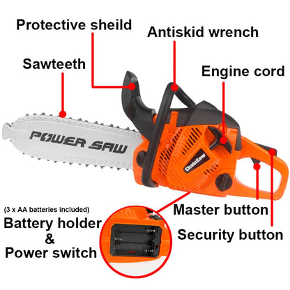 Toy Chainsaw Kids Toy Tools for Children Tools Electric Power Chainsaws for Tool Bench Boys Gift Pretend Play Saw with Sound Electrokidsstore