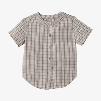 AS  SS26 Heritage collection brown Checked smocking  girls dress knitting boys sister brother family match clothes Electrokidsstore
