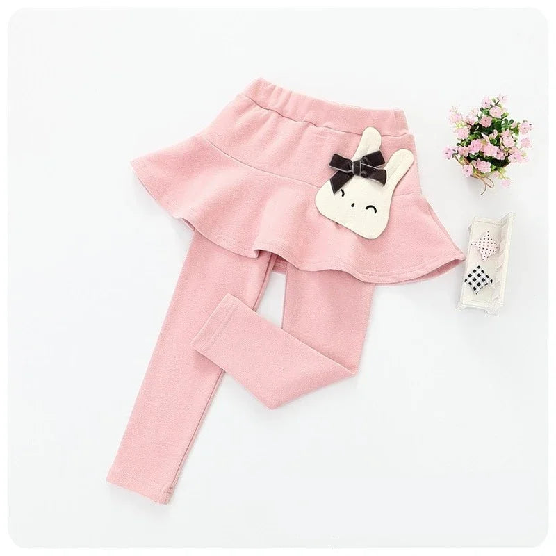 New Baby Girls Leggings Lace Princess Skirt-pants Spring Autumn Children Slim Skirt Trousers for 2-7 Years Kids Clothes Electrokidsstore