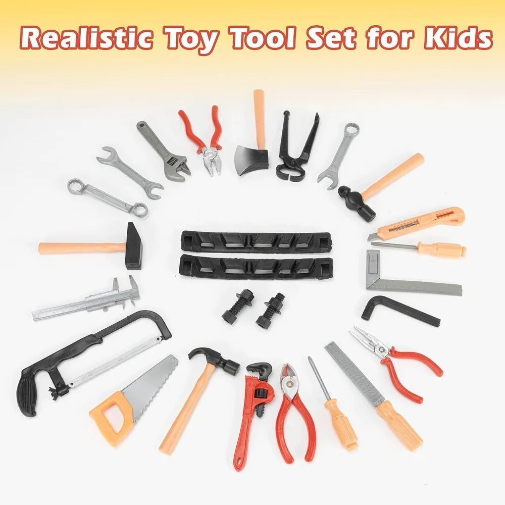 Kids Toys Simulation Repair Tools Set for Boy Safe Plastic Children Maintenance Tools Screwdriver Hammer Tongs Pretend Play Toy Electrokidsstore
