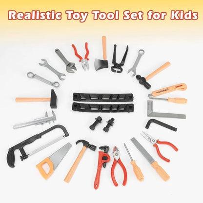 Kids Toys Simulation Repair Tools Set for Boy Safe Plastic Children Maintenance Tools Screwdriver Hammer Tongs Pretend Play Toy Electrokidsstore