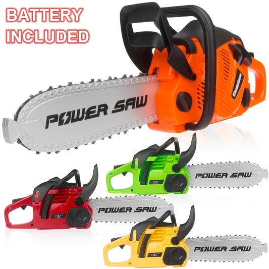 Toy Chainsaw Kids Toy Tools for Children Tools Electric Power Chainsaws for Tool Bench Boys Gift Pretend Play Saw with Sound Electrokidsstore