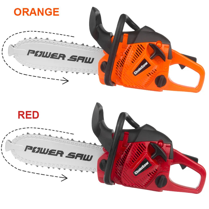 Toy Chainsaw Kids Toy Tools for Children Tools Electric Power Chainsaws for Tool Bench Boys Gift Pretend Play Saw with Sound Electrokidsstore