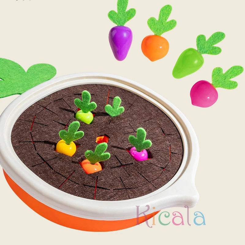 Baby Montessori Toys For Toddler Toys Educational Colorful Shape Toy Pull Carrot Set Counting Discouvery Toys For Kids Learning Electrokidsstore