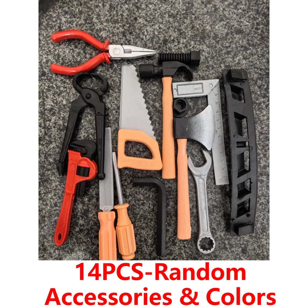 Kids Toys Simulation Repair Tools Set for Boy Safe Plastic Children Maintenance Tools Screwdriver Hammer Tongs Pretend Play Toy Electrokidsstore