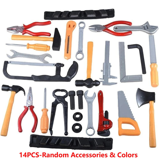 Kids Toys Simulation Repair Tools Set for Boy Safe Plastic Children Maintenance Tools Screwdriver Hammer Tongs Pretend Play Toy Electrokidsstore