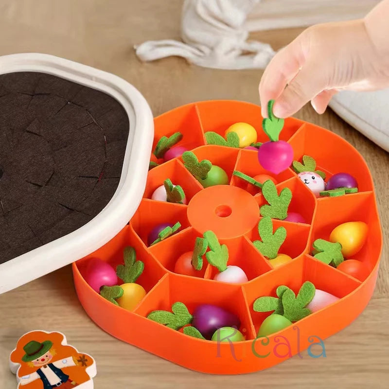 Baby Montessori Toys For Toddler Toys Educational Colorful Shape Toy Pull Carrot Set Counting Discouvery Toys For Kids Learning Electrokidsstore