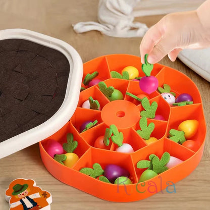 Baby Montessori Toys For Toddler Toys Educational Colorful Shape Toy Pull Carrot Set Counting Discouvery Toys For Kids Learning Electrokidsstore