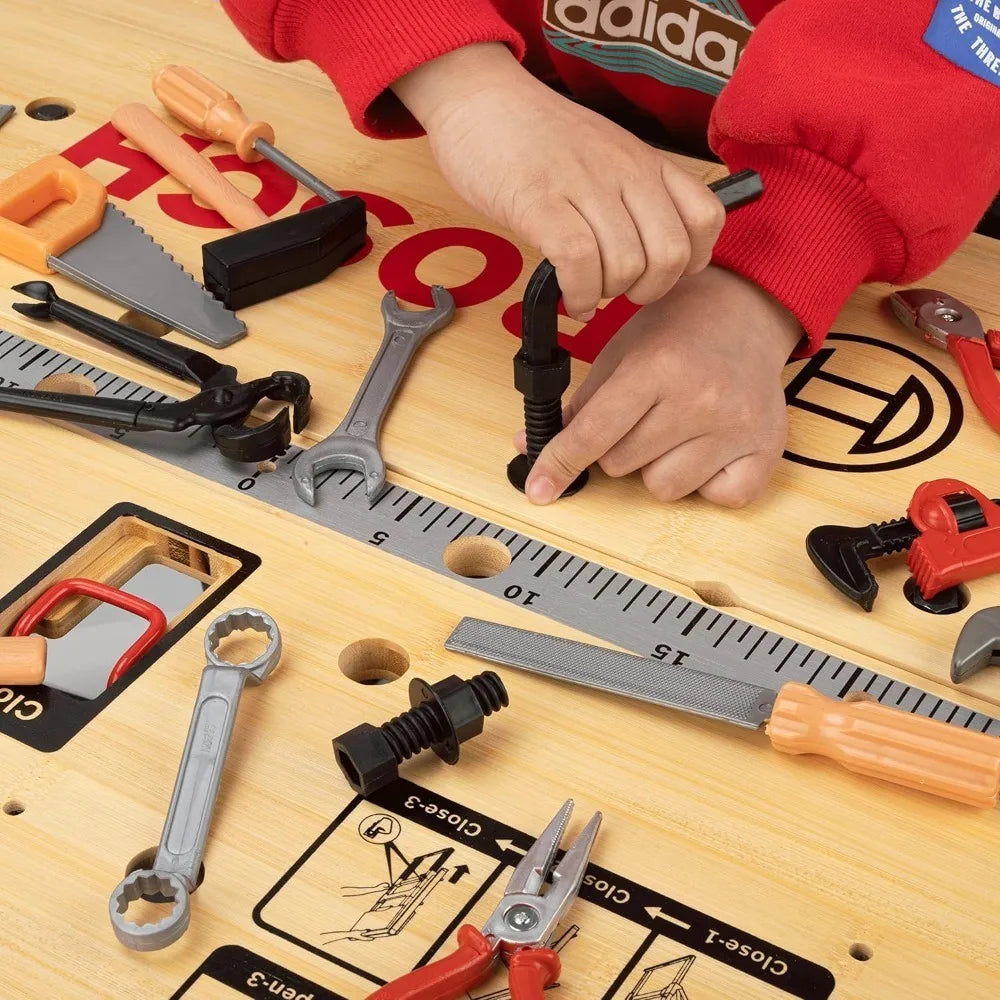 Kids Toys Simulation Repair Tools Set for Boy Safe Plastic Children Maintenance Tools Screwdriver Hammer Tongs Pretend Play Toy Electrokidsstore