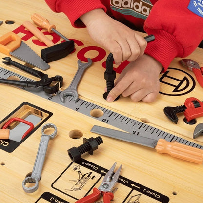 Kids Toys Simulation Repair Tools Set for Boy Safe Plastic Children Maintenance Tools Screwdriver Hammer Tongs Pretend Play Toy Electrokidsstore