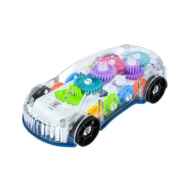 Baby toys Toddler Police Car Electric Vehicle Toy Auto Driving Transparent Gears Music Lights Cars Toys for Kids Boys Electrokidsstore