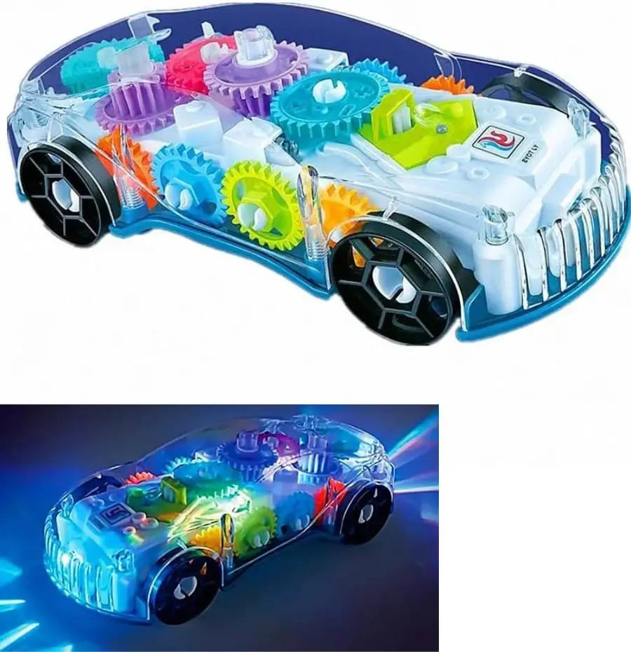 Baby toys Toddler Police Car Electric Vehicle Toy Auto Driving Transparent Gears Music Lights Cars Toys for Kids Boys Electrokidsstore