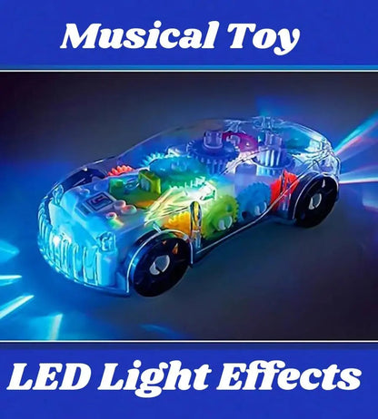 Baby toys Toddler Police Car Electric Vehicle Toy Auto Driving Transparent Gears Music Lights Cars Toys for Kids Boys Electrokidsstore